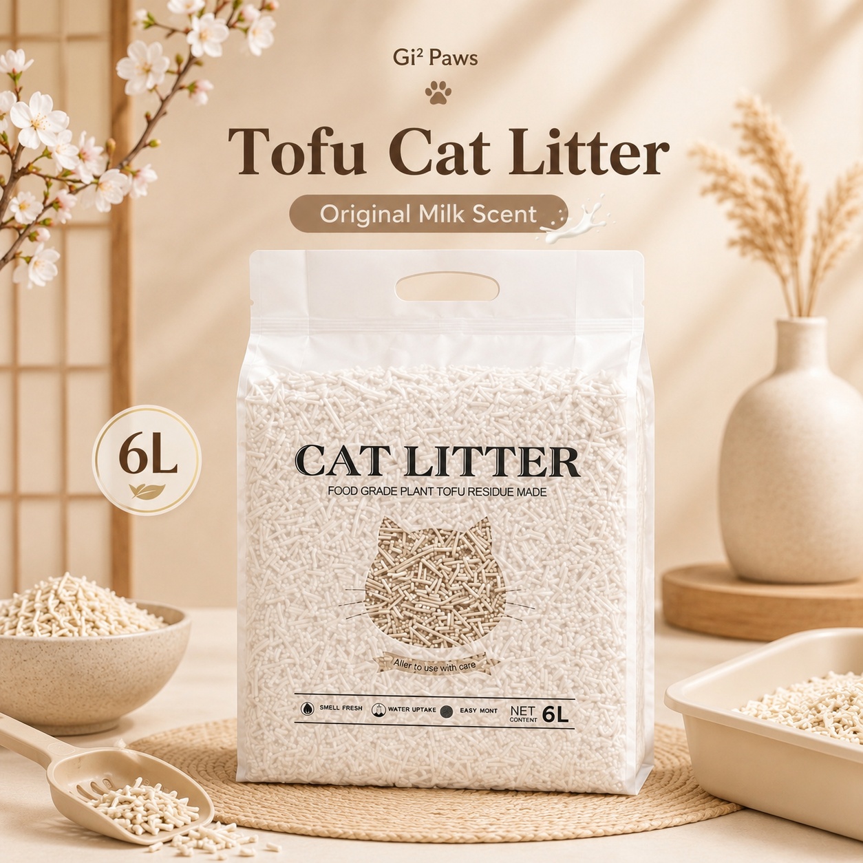 Tofu Cat Litter - Milk Scent